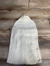 Cable Knit Baby Swaddle Bunting Sack Ivory sz 0-9m