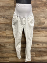 Gap Maternity Full Panel Jeans White sz XL