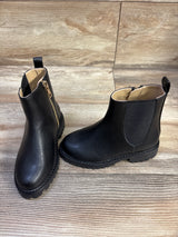 Janie & Jack The Chelsea Boot Black sz 9c