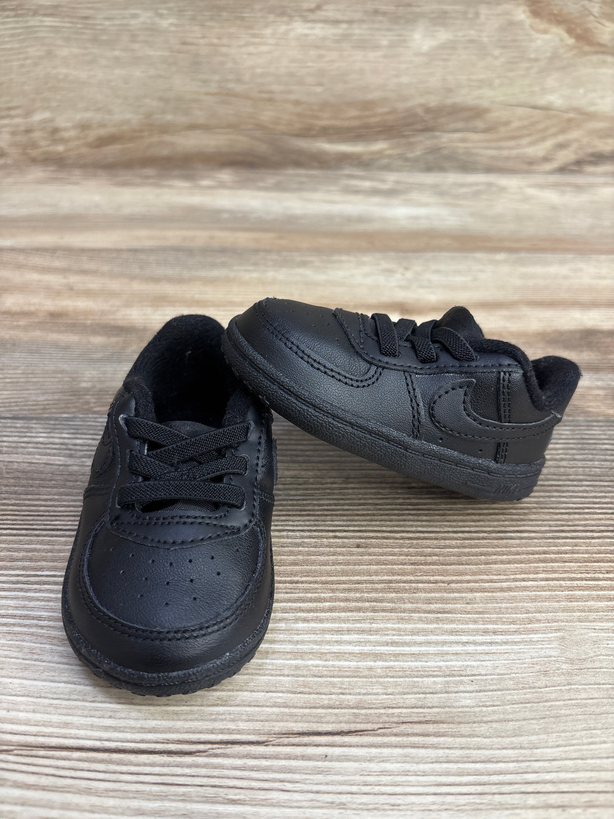 Nike Air Force 1 Crib Shoes Black sz 4c