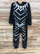 Marvel Avengers Black Panther Zip Up Union Suit sz 4/5