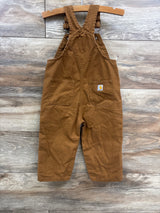 Carhartt Canvas Ruffle Front Overalls in Carhartt Brown sz 18m