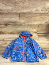 Cat & Jack Dinosaur Windbreaker Jacket Blue sz 2T