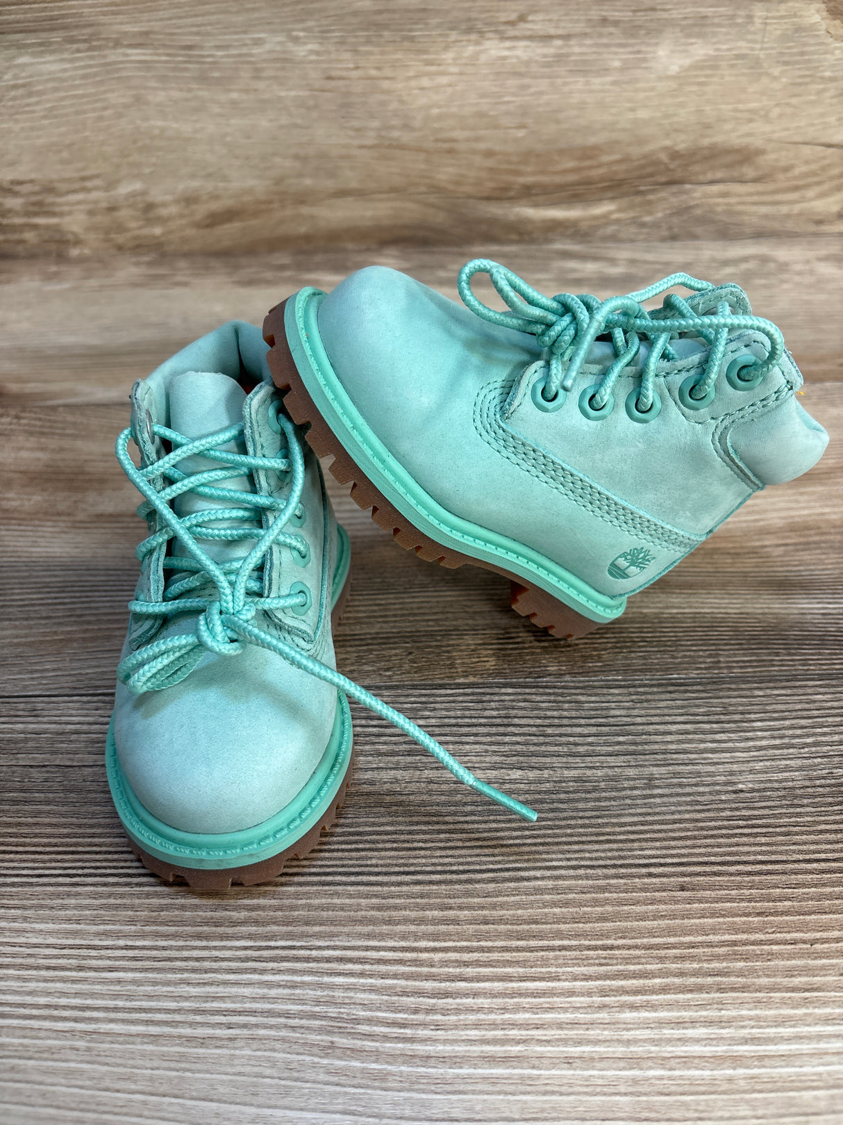 Timberland Classic 6-Inch Waterproof Boot Mint Green sz 4c