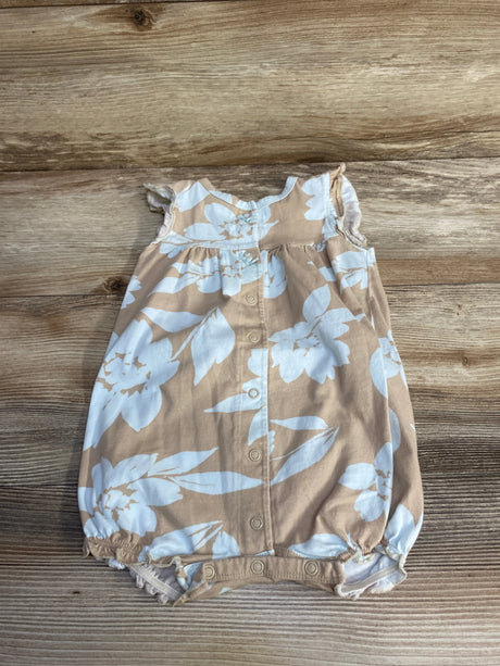 Carter's Floral Shortie Romper Beige sz 18m - Me n Mommy To Be