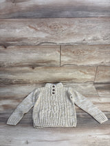 Little Lad Cable Knit Henley Knit Sweater Yellow sz 4T