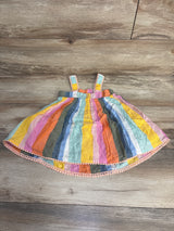 Tahari Linen Blend Striped Dress sz 18m