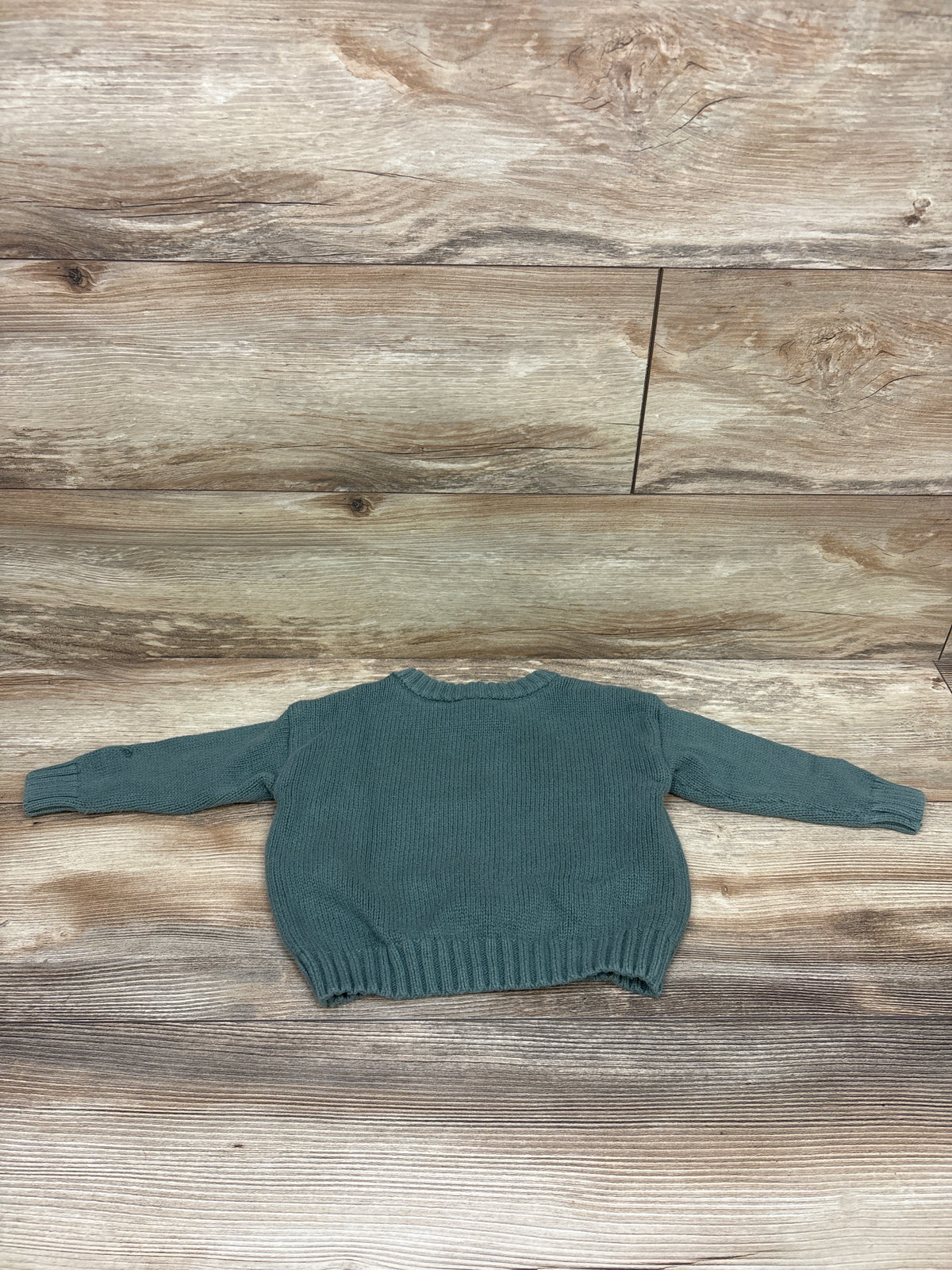 Little Co Knit Joyful Sweater Green sz 12m