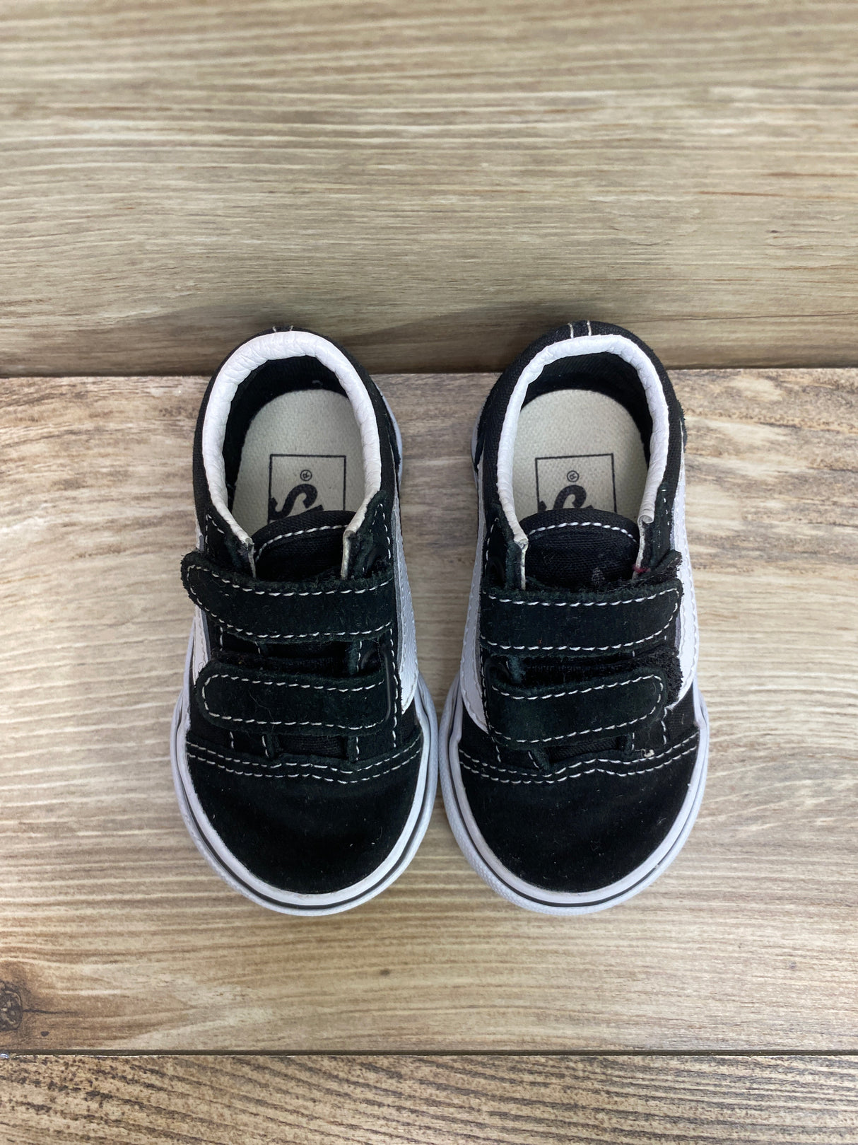 Vans Toddler Old Skool V Shoe Black Sz 4.5c