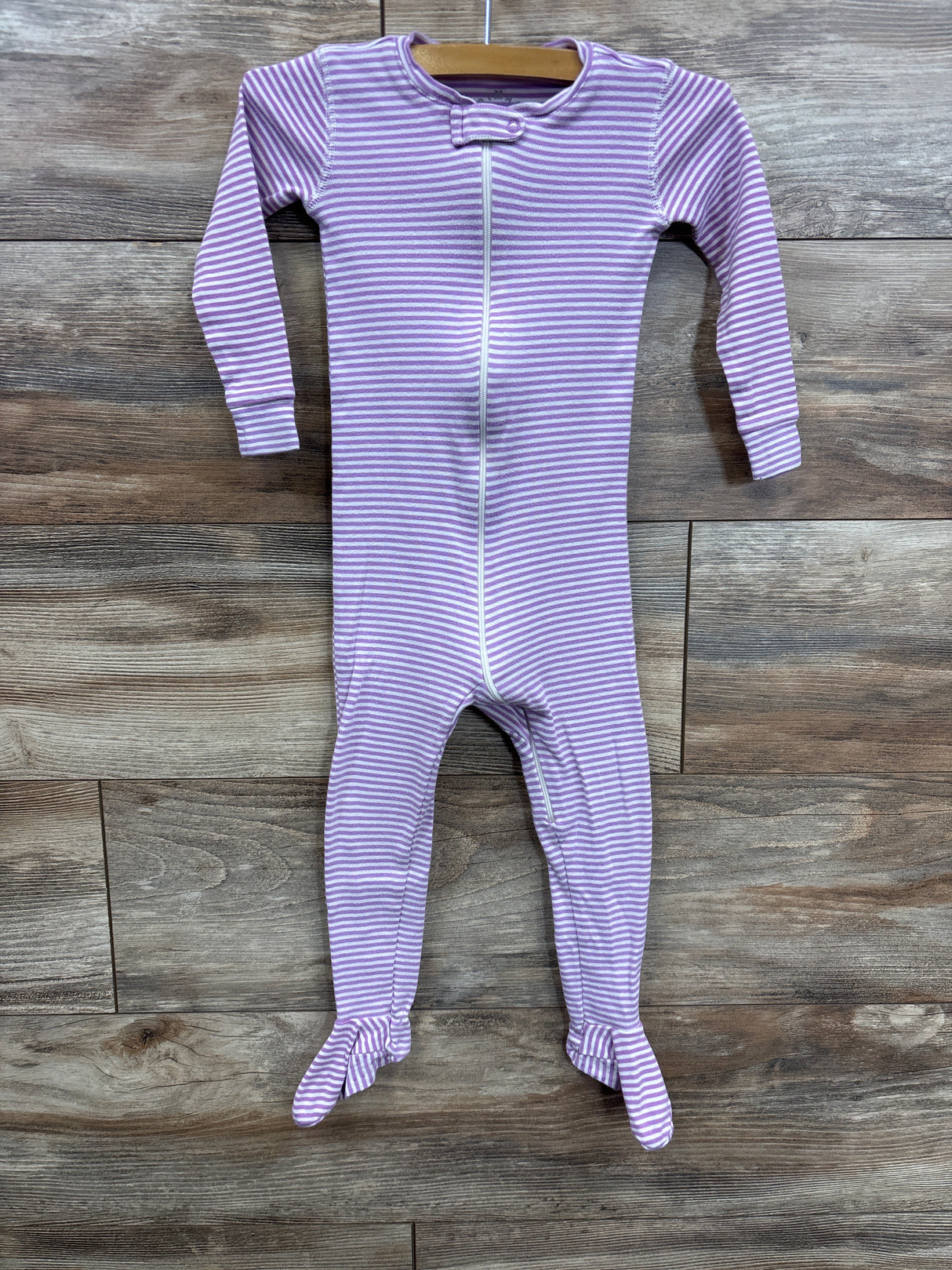 Primary Striped Sleeper Purple sz 18-24m