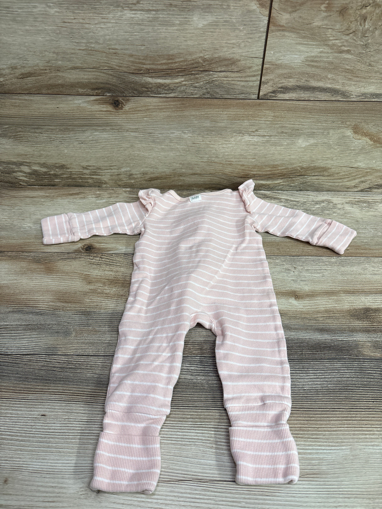 Cotton On Baby Organic Ribbed Sleeper Pink sz 3-6m