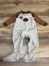 Carter's Puppy Face Blanket Sleeper Brown sz 18m