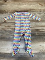 Primary Striped Sleeper White sz 6-9m