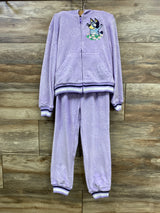 Bluey 2pc Velour Daisy Full Zip Hoodie & Joggers Set Lilac sz 4T