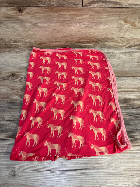 Kickee Pants Swaddle Blanket in Pink Unicorns One Size - Me n Mommy To Be