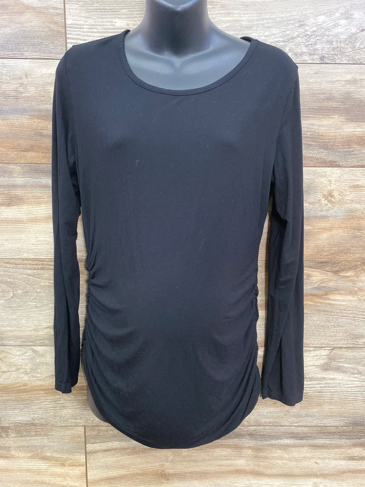 Smallshow Ruched Shirt Black sz Large
