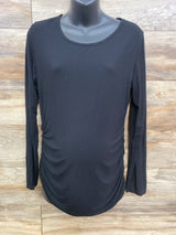 Smallshow Ruched Shirt Black sz Large