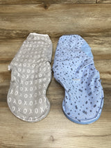 SwaddleMe 2pk Swaddle Wraps Blue/Grey sz 0-3m