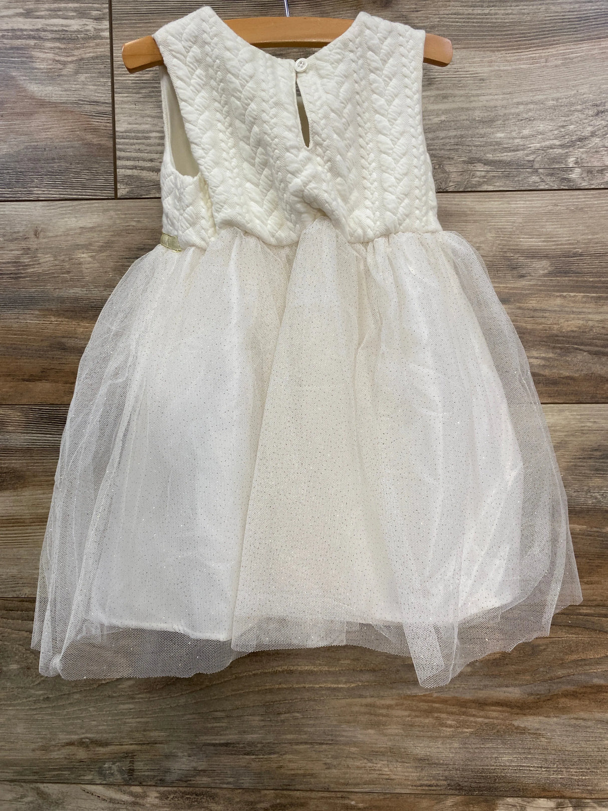 NEW Blueberi Boulevard 2pc Dress Coat & Tulle Dress White sz 3T