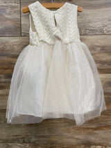 NEW Blueberi Boulevard 2pc Dress Coat & Tulle Dress White sz 3T