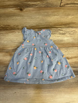 H&M Floral Sleeveless Dress Light Blue sz 12m