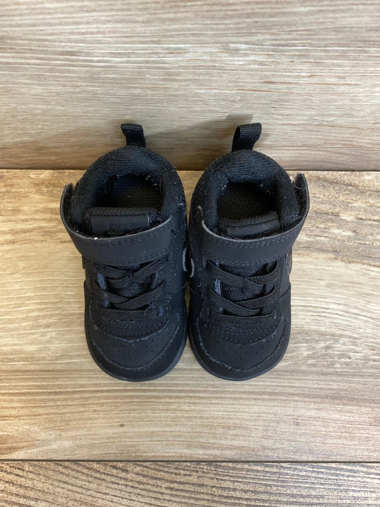 Nike Court Borough Mid TD 'Triple Black' Sneakers sz 4c