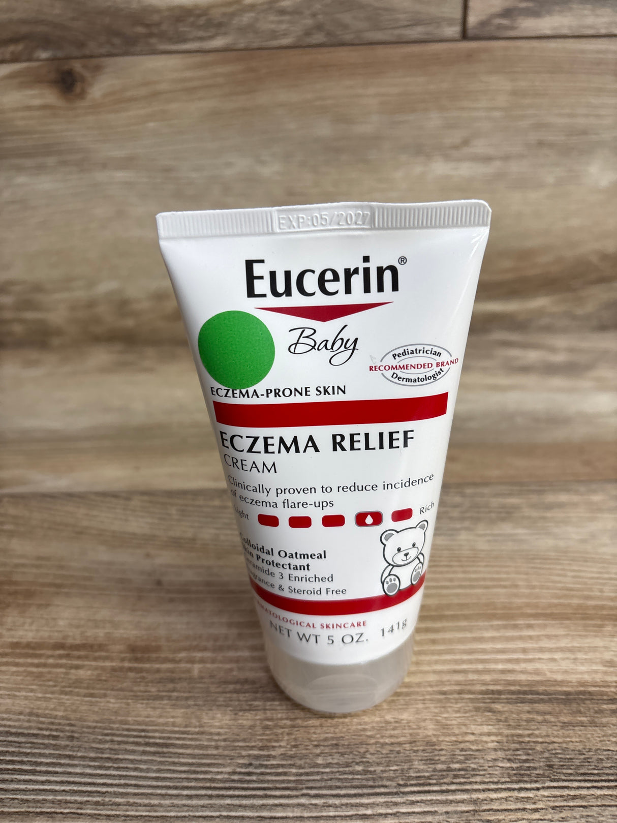 NEW Eucerin Baby Eczema Relief Moisturizing Body Cream 5 oz