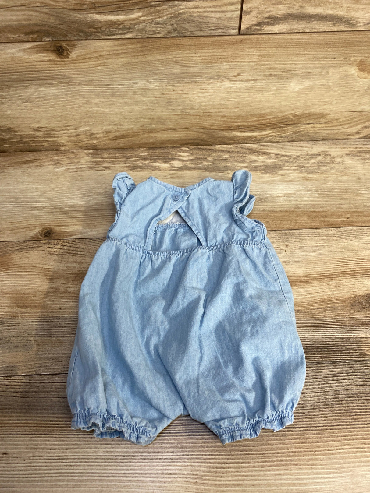 Carter's Chambray Shortie Romper Blue sz 3m - Me n Mommy To Be