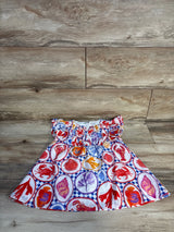 Janie & Jack Ocean Icon Ruffle Sleeve Dress White sz 2T