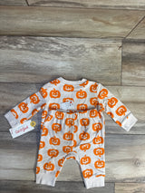 NEW Cat & Jack 2pc Halloween Pumpkin Sweatshirt & Jogger Set Orange sz 0-3m