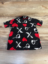 UB Valentines Day Print Polo Shirt Black sz 18m