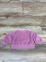 Cat & Jack Terry Cloth Bow Sweatshirt Pink sz 18m