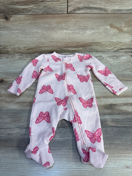 Carter's Butterfly Print Sleeper Pink sz 3m - Me n Mommy To Be