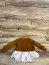 Shein Pull Over Peplum Sweatshirt Bronze sz 4T