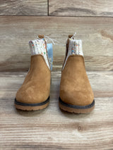 NEW Cat & Jack Emmaline Knit Boots Cognac sz 7c