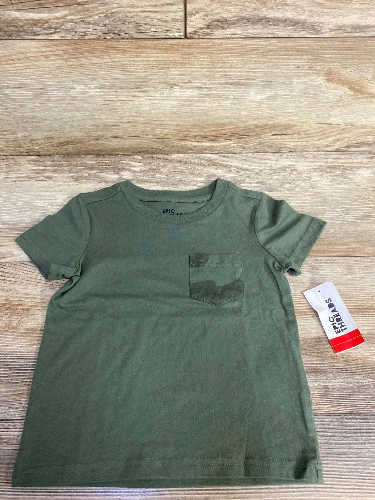 NEW Epic Threads Short Sleeve Pocket Shirt Green sz 2T