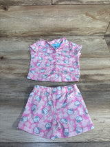 Hello Kitty 2pc Coat Style Pajama Set Pink sz 12m