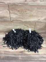 Yaure Joy 2pc Cheerleading Pom-Poms Black