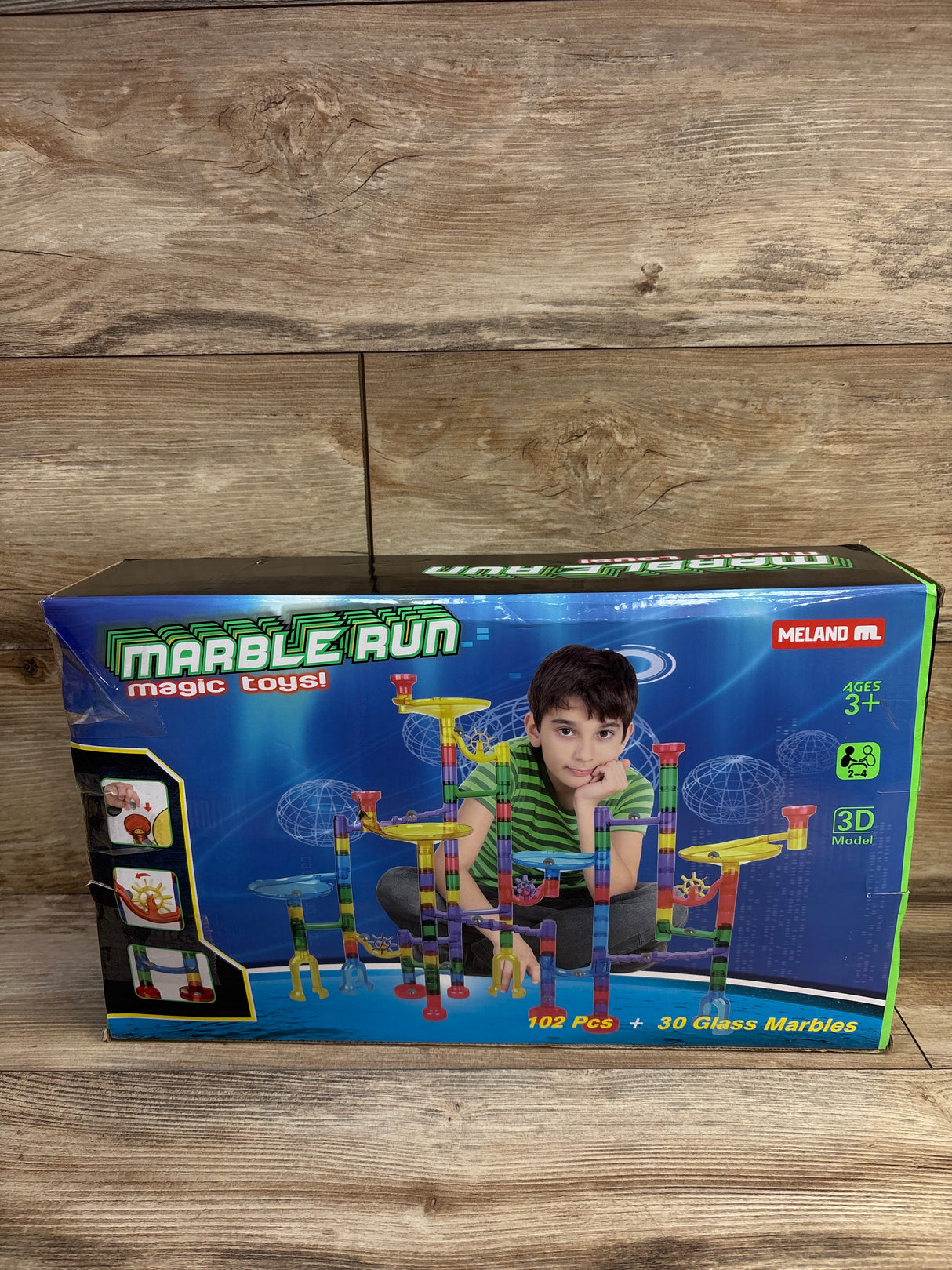 NEW Meland Marble Run Pipeline Game 132pc