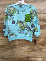 NEW Disney Toy Story Buzz Lightyear Sweatshirt Blue sz 3T