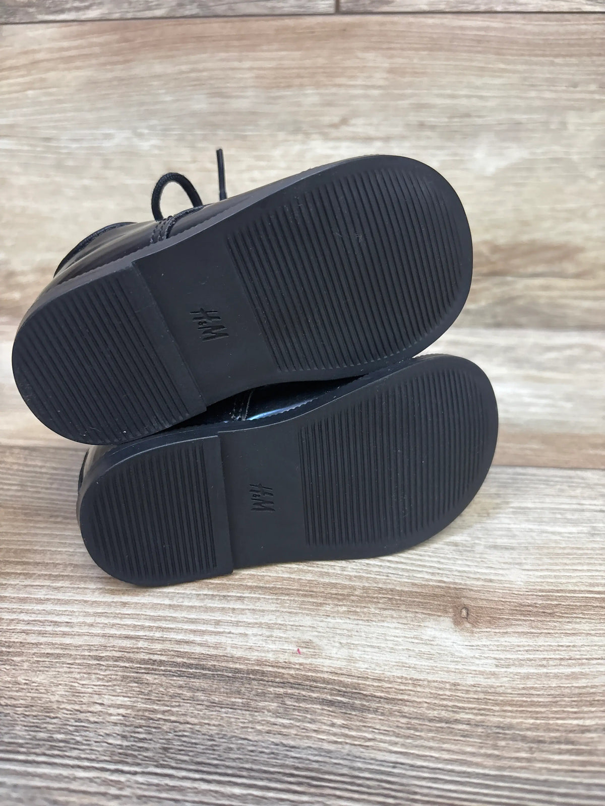H&M Patent Derby Shoes Black sz 4-5c