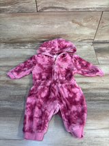 Juicy Couture Terry Cloth Hooded Coverall Pink sz 0/3m