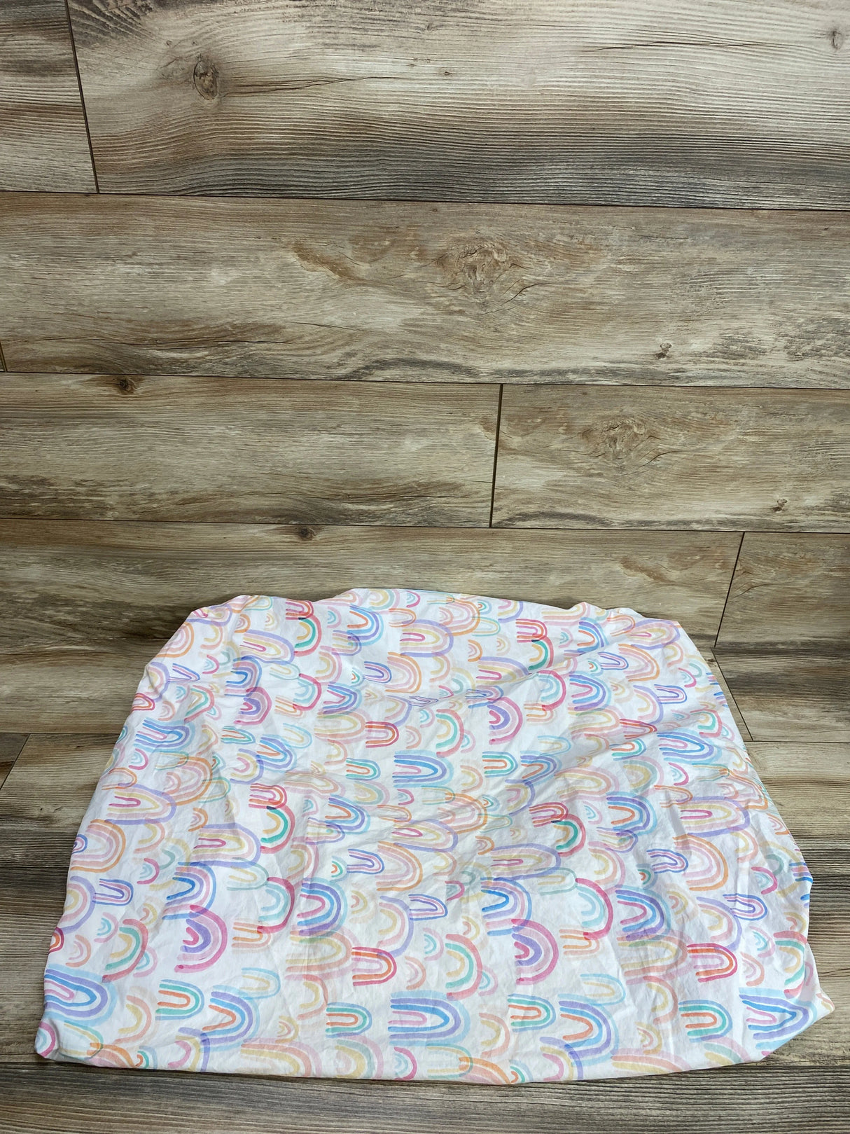 Pottery Barn Kids Lennon Rainbow Organic Crib Fitted Sheet