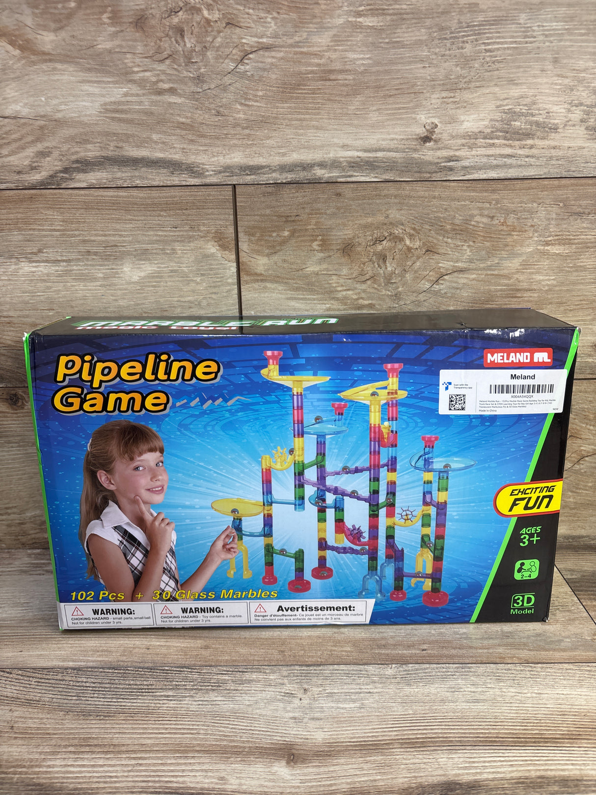 NEW Meland Marble Run Pipeline Game 132pc
