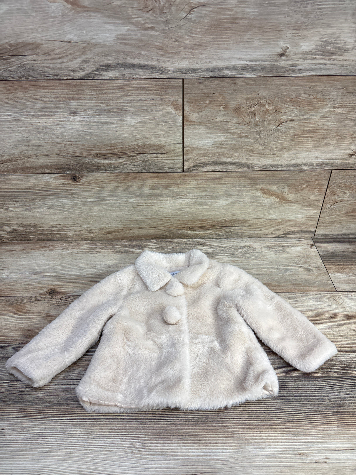Sterling Baby Faux Fur Coat Cream sz 12m