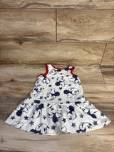 Disney Junior Minnie Mouse 4th Of July Dress White sz 2T