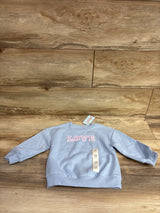 NEW Cat & Jack Love Sweatshirt Blue sz 18m