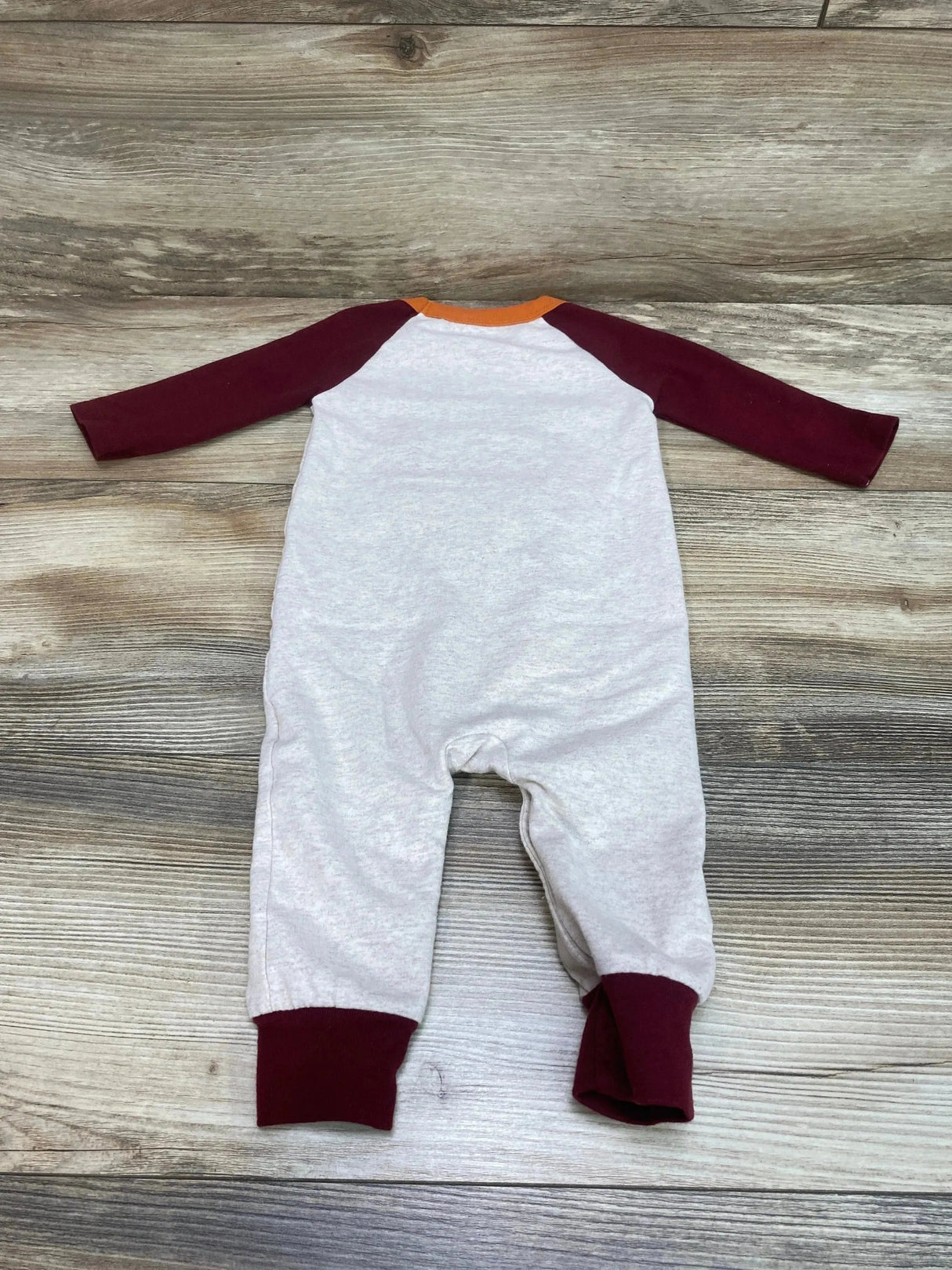 Cat & Jack Raglan Acorn Coverall Burgundy sz 3-6m