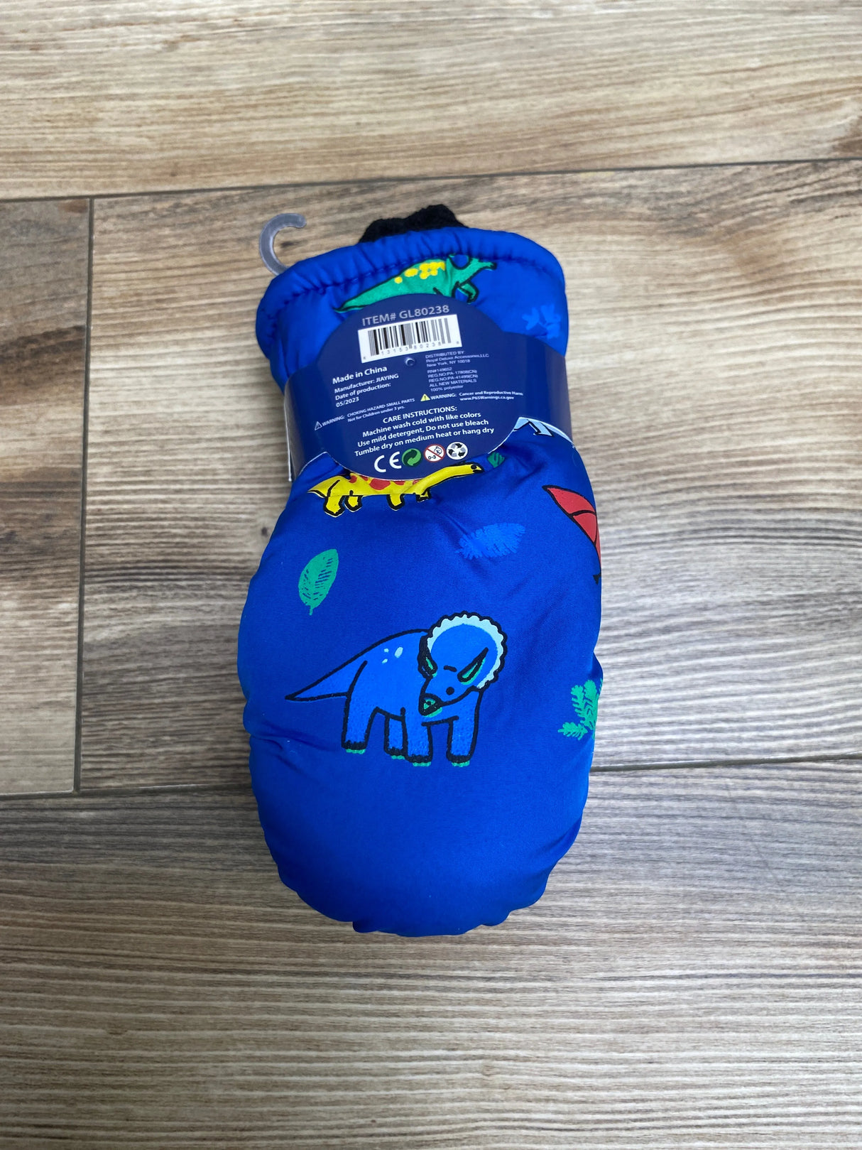 NEW ThermaWear Kid's Ski Dinosaur Blue Mittens OSFM (1-3Y)