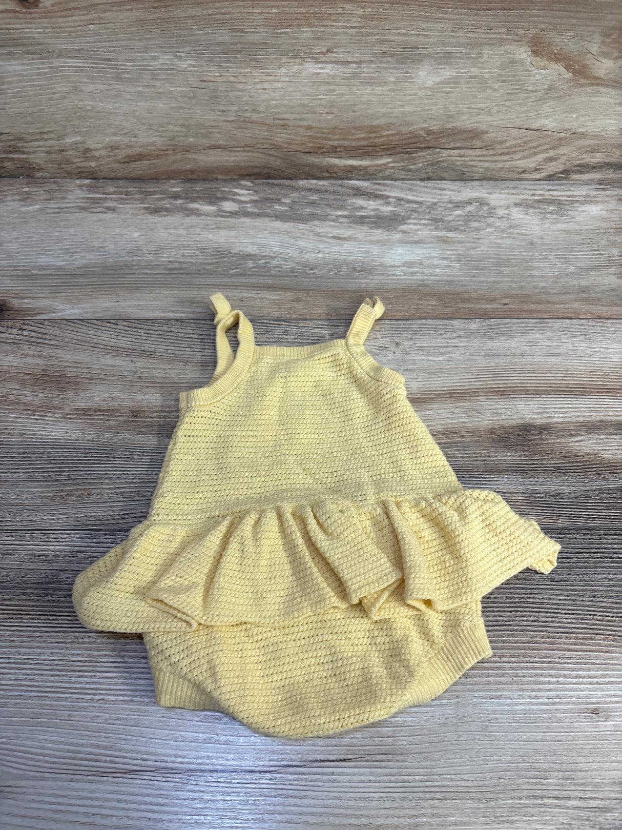 Modern Moments Knit Skirted Bubble Romper Yellow sz 0-3m